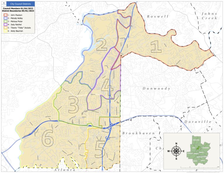 Sandy-Springs-City-Council-District-Map